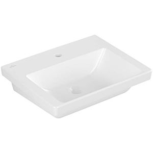 Villeroy and Boch Subway 3.0 washbasin 4A70F5RW 55x44cm, with 2000 hole / without overflow, stone white C-plus