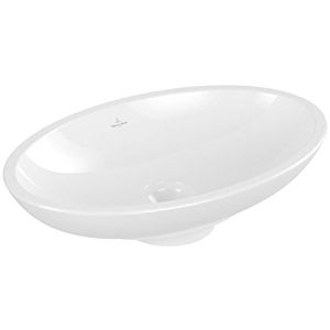 Villeroy and Boch Loop &amp; friends countertop washbasin 51511101 63 x 43 cm, oval, without tap platform, without overflow, white