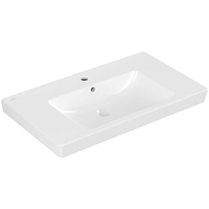 Villeroy & Boch Subway 2.0 Waschtisch 71758G01 80 x 47 cm, weiß, mitHahnloch und Überlauf