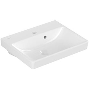 Villeroy & Boch Avento Handwaschbecken 73584501 weiß, 45 x 37 cm, mit Überlauf, 1 Hahnloch