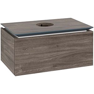 Villeroy und Boch Legato Waschtischunterschrank B60100RK 80x38x50cm, Waschtisch mittig, Stone Oak