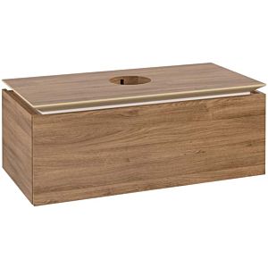 Villeroy und Boch Legato Waschtischunterschrank B60300RH 100x38x50cm, Waschtisch mittig, Kansas Oak