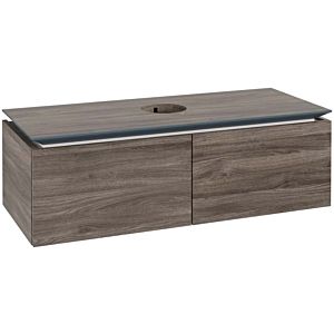 Villeroy und Boch Legato Waschtischunterschrank B60900RK 120x38x50cm, Waschtisch mittig, Stone Oak