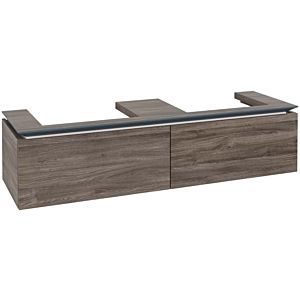 Villeroy und Boch Legato Waschtischunterschrank B69200RK 160x38x50cm, für 2 Waschtische, Stone Oak