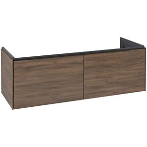 Subway 3.0 Villeroy et Boch vasque C60101VH 127,2x42,9x47,8cm, sans LED / poignée Volcano black, arizona oak