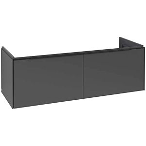 Subway 3.0 Villeroy et Boch vasque C60101VR 127,2x42,9x47,8cm, sans LED / poignée Noir volcan, graphite