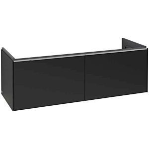 Subway 3.0 Villeroy et Boch vasque C601L0VL 127,2x42,9x47,8cm, avec LED / poignée aluminium brillant, noir volcan