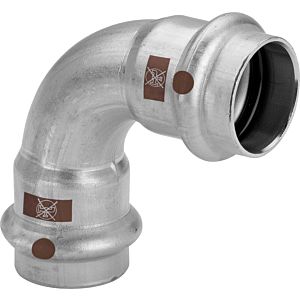 Viega Temponox PPSU bend 809652 22 mm, 90 degrees, steel, rustproof, SC-Contur
