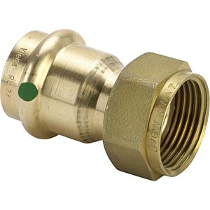Viega Sanpress screw connection 265304 42 mm x G 2000 3/4, gunmetal or silicon bronze, flat sealing, SC-Contur