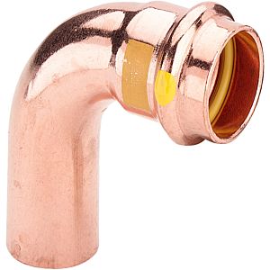 Viega Profipress G elbow 345570 35 mm, 90°, copper, SC-Contur, spigot end
