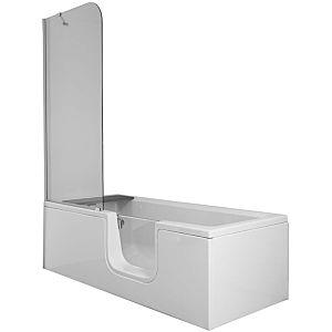 Vitra Conforma 57930011000 170 x 75 cm, rectangulaire avec entrée à droite, blanc , avec système d&#39;hydromassage