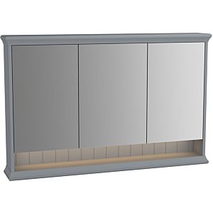 Vitra Valarte LED mirror cabinet 62238 118x17x76cm, 3 mirror doors, body gray matt