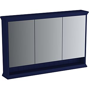 Vitra Valarte LED mirror cabinet 65795 118x17x76cm, 3 mirror doors, body steel blue, lacquered