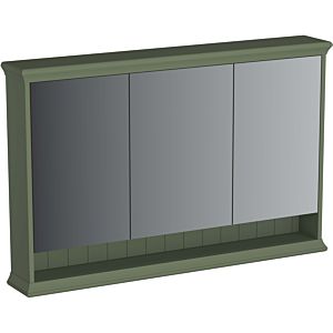 Vitra Valarte LED mirror cabinet 65807 118x17x76cm, 3 mirror doors, body vintage green, lacquered