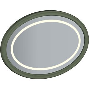 Vitra Valarte Flachspiegel 65828 1000x45x700mm, oval, LED-Beleuchtung, Korpus Vintage grün, lackiert