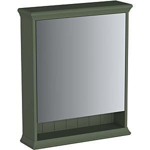 Vitra Valarte LED mirror cabinet 65830 63x17x76, left, illuminated open shelf, body vintage green, lacquered