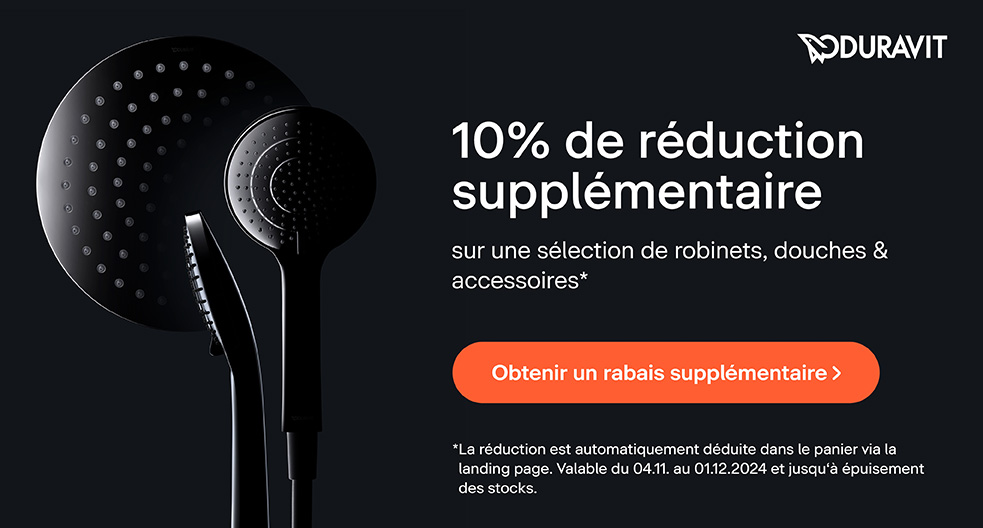 10% de réduction supplémentaire Duravit