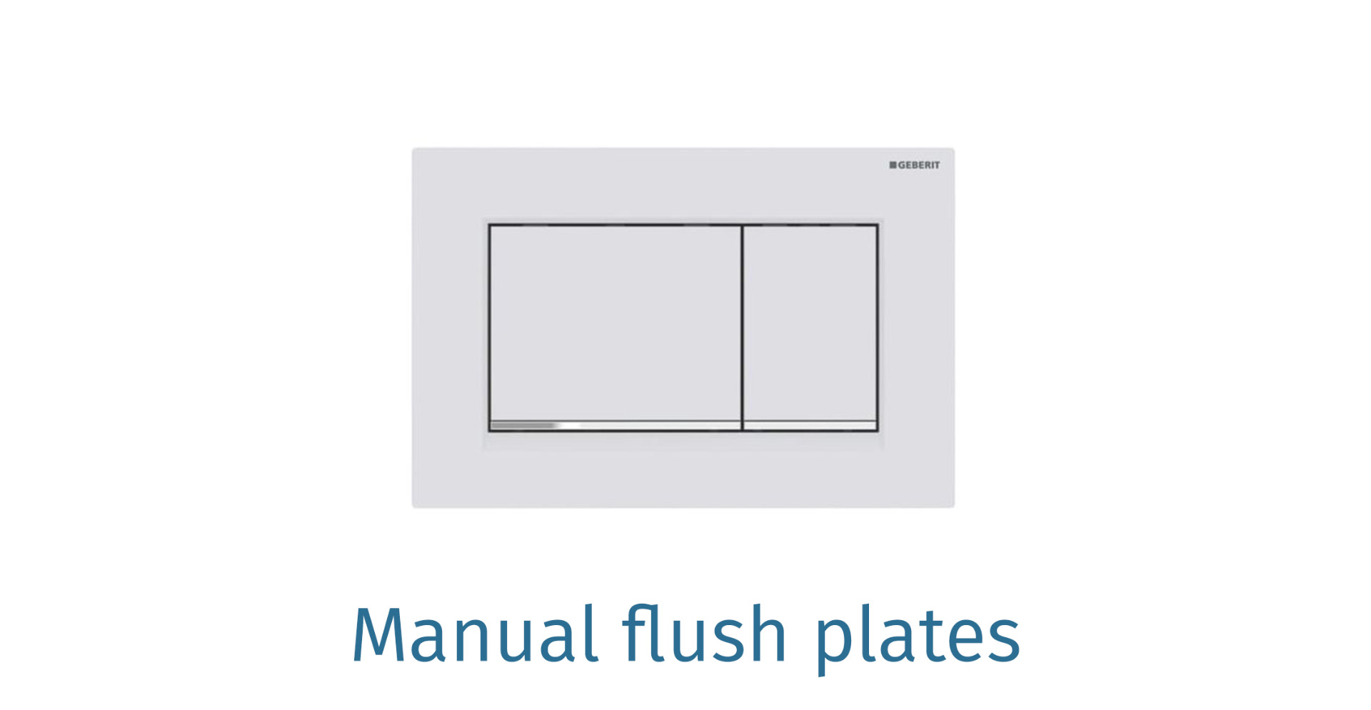 Manual flush plate