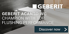 Geberit Acanto toilet: innovative flushing that impresses.