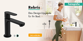 hansgrohe Rebris E: Das Design-Upgrade für Ihr Bad.