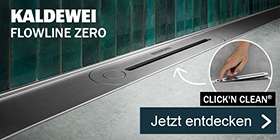 FLOWLINE ZERO: innovative Duschrinne von KALDEWEI.