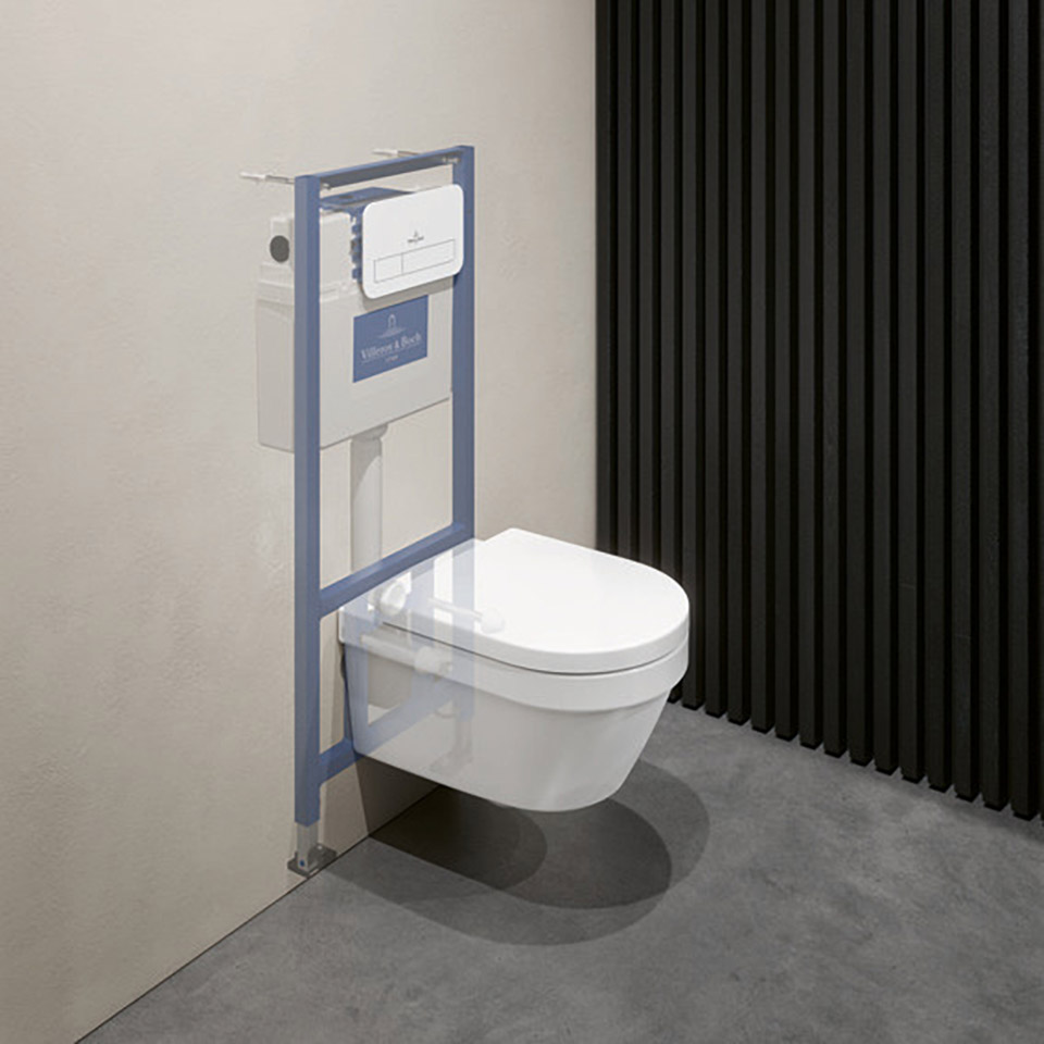 wc frame with toilet set